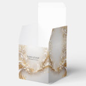 Wit Goud Bloemen Favoriet Box Bedankdoosjes (Geopend)