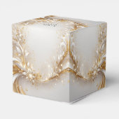 Wit Goud Bloemen Favoriet Box Bedankdoosjes (Achterkant)