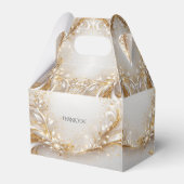 Wit Goud Bloemen Favoriet Box Bedankdoosjes (Achterkant)