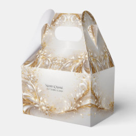 Wit Goud Bloemen Favoriet Box Bedankdoosjes