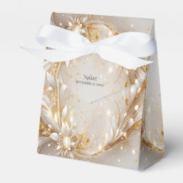 Wit Goud Bloemen Favoriet Box Bedankdoosjes