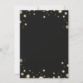 Wit Goud Bloemen Krans Bruiloft Verander de datum Save The Date (Achterkant)