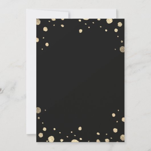 Wit Goud Bloemen Krans Bruiloft Verander de datum Save The Date (Achterkant)