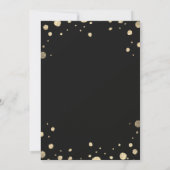 Wit Goud Bloemen Krans Bruiloft Verander de datum Save The Date (Achterkant)