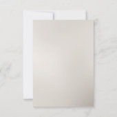 Wit Goud Bloemen RSVP-kaart RSVP Kaartje (Achterkant)