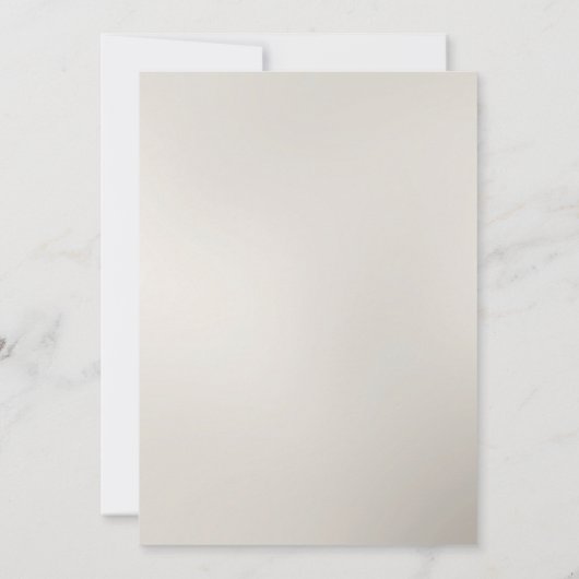 Wit Goud Bloemen Vrijgezellenfeest Kaart (Achterkant)