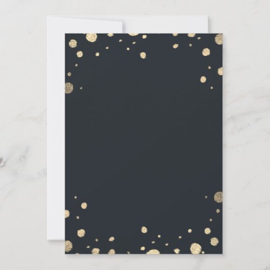 Wit Goud Bloemenkrans Huwelijksrepetitie Diner Kaart (Achterkant)