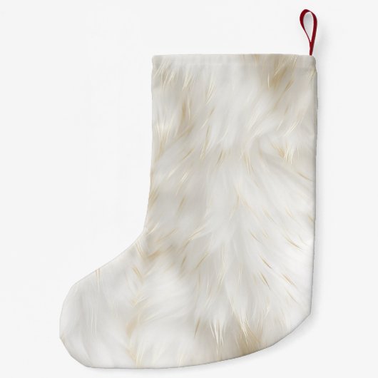 Wit Goud Bont Sparkle Glam Eenhoorn Lichten Kleine Kerstsok (Achterkant)