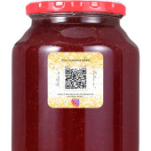 Wit goud business QR code Instagram Vierkante Sticker