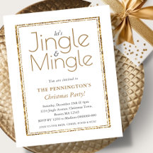Wit & Goud | Christmas Party Budget Invitation