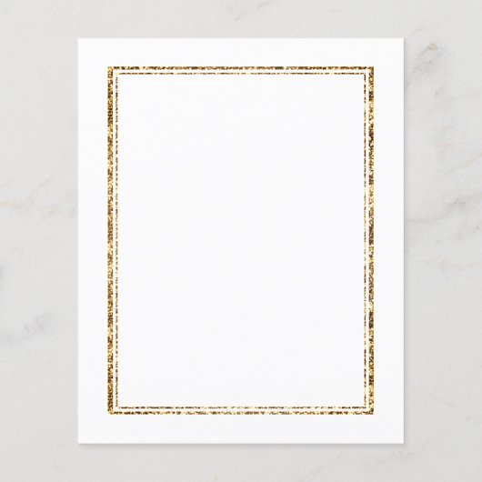 Wit & Goud | Christmas Party Budget Invitation (Achterkant)