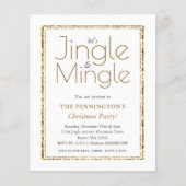 Wit & Goud | Christmas Party Budget Invitation (Voorkant)