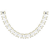 Wit & Goud Confetti bruiloft voor altijd Vlaggetjes (Alle)