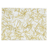 Wit Goud Confetti Muzieknoten Verjaardag Groot Cadeauzakje (Achterkant)