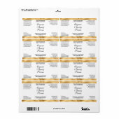 Wit & Goud Cosmetica Druppelfles Etiket (Full Sheet)