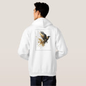 Wit & Goud Design Collectie Hoodie (Achterkant volledig)