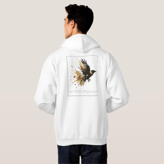 Wit & Goud Design Collectie Hoodie (Achterkant volledig)