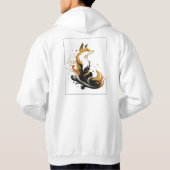Wit & Goud Design Collectie Hoodie (Achterkant)