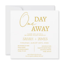 Wit & Goud Een dag weg Repetitie Diner Trouwen