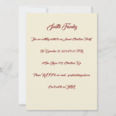 Wit, Goud en Rood Kerstfeest Kaart (Voorkant)