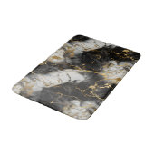 Wit, Goud en Zwart Luxe Marmer Elegant Badmat (Gekanteld)