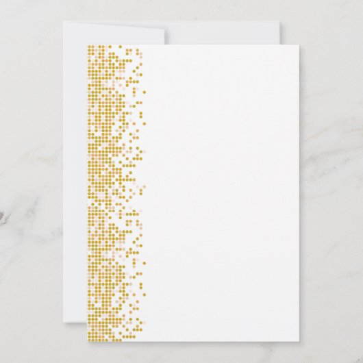 Wit Goud Geometrische Glitter Elegant 30e Verjaard Kaart (Achterkant)