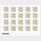 Wit & Goud Glitter Dank u Bruiloft Sticker (Vel)