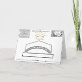 Wit & Goud Graduation Cap Printable Party Pet of Kaart (Achterkant)