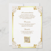 Wit Goud Katholieke Kerk Alles in Een Huwelijk Kaart (Achterkant)