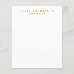 Wit Goud Kleuren Professioneel Modieus Eenvoudig Flyer