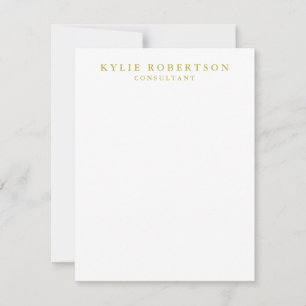 Wit Goud Kleuren Professioneel Modieus Effen Papie RSVP Kaartje