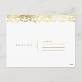 Wit & Goud LIEFDE & VREUGDE Modern Nieuwjaars Foto Feestdagenkaart (Achterkant)