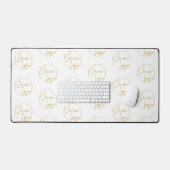 Wit & Goud Logo Branded Chic Company Bureaumat (Keyboard & Muis)