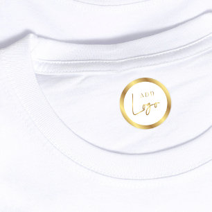 Wit & Goud Lux Boutique Logo Waterdichte Kleding Labels