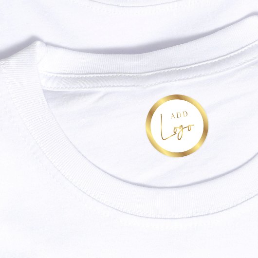 Wit & Goud Lux Boutique Logo Waterdichte Kleding Labels