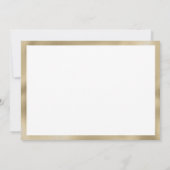 Wit goud marine blauw glitter geometrisch Dank u Kaart (Achterkant)