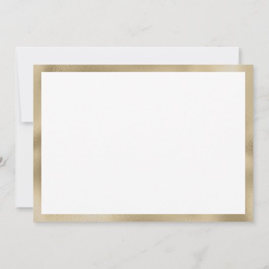 Wit goud marine blauw glitter geometrisch Dank u Kaart (Achterkant)