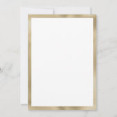 Wit goud marine blauw glitter glamour Save The Dat Kaart (Achterkant)