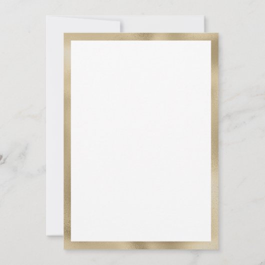 Wit goud marine blauw glitter glamour Save The Dat Kaart (Achterkant)