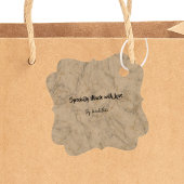 Wit Goud Marmer Business QR Code Verpakking Labels