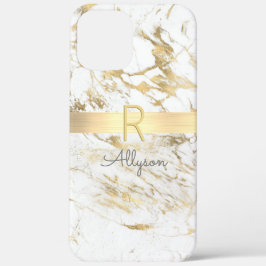 Wit & Goud Marmer Gouden Staaf, Doe-het-zelf Grijs Case-Mate iPhone Case
