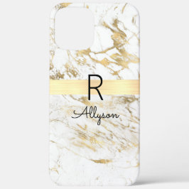 Wit & Goud Marmer Gouden Staaf, doe-het-zelf zwart Case-Mate iPhone Case