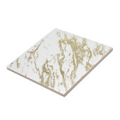 Wit & Goud Marmer Luxe Keramische Tegels Tegeltje (Zijkant)
