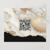 Wit Goud Marmeren Agaat Make-up Artist Foto Flyer (Achterkant)