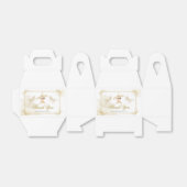 Wit Goud Mexicaanse Jongen Doop 1e Verjaardag Bedankdoosjes (Uitgevouwen)