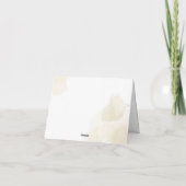 Wit Goud Mexicaanse Jongen Doop & 1e Verjaardag Bedankkaart (Achterkant)