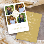 Wit Goud Minimal Initialen Bruiloft Fancy 4 foto's Kaart<br><div class="desc">White & Fake Gold Minimal Initialen Eenvoudig Fancy 4 Multi Foto's Collage bruiloft uitnodiging met envelop. Vier uw speciale dag met deze prachtige White & Fake Gold Minimal Initialen Simple Wedding Invitation, ontworpen met een vleugje minimalisme en elegantie. Deze prachtige uitnodiging bevat initialen in een verfijnde stijl die de schoonheid...</div>