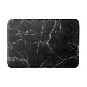 Wit goud op zwarte marmer badmat (Voorkant)