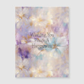 Wit Goud Paars Blauw Bloem (Voorkant)