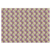 Wit Goud Paarse Roze Kerstmis Poinsettias Tafelkleed (Voorkant (Horizontaal))